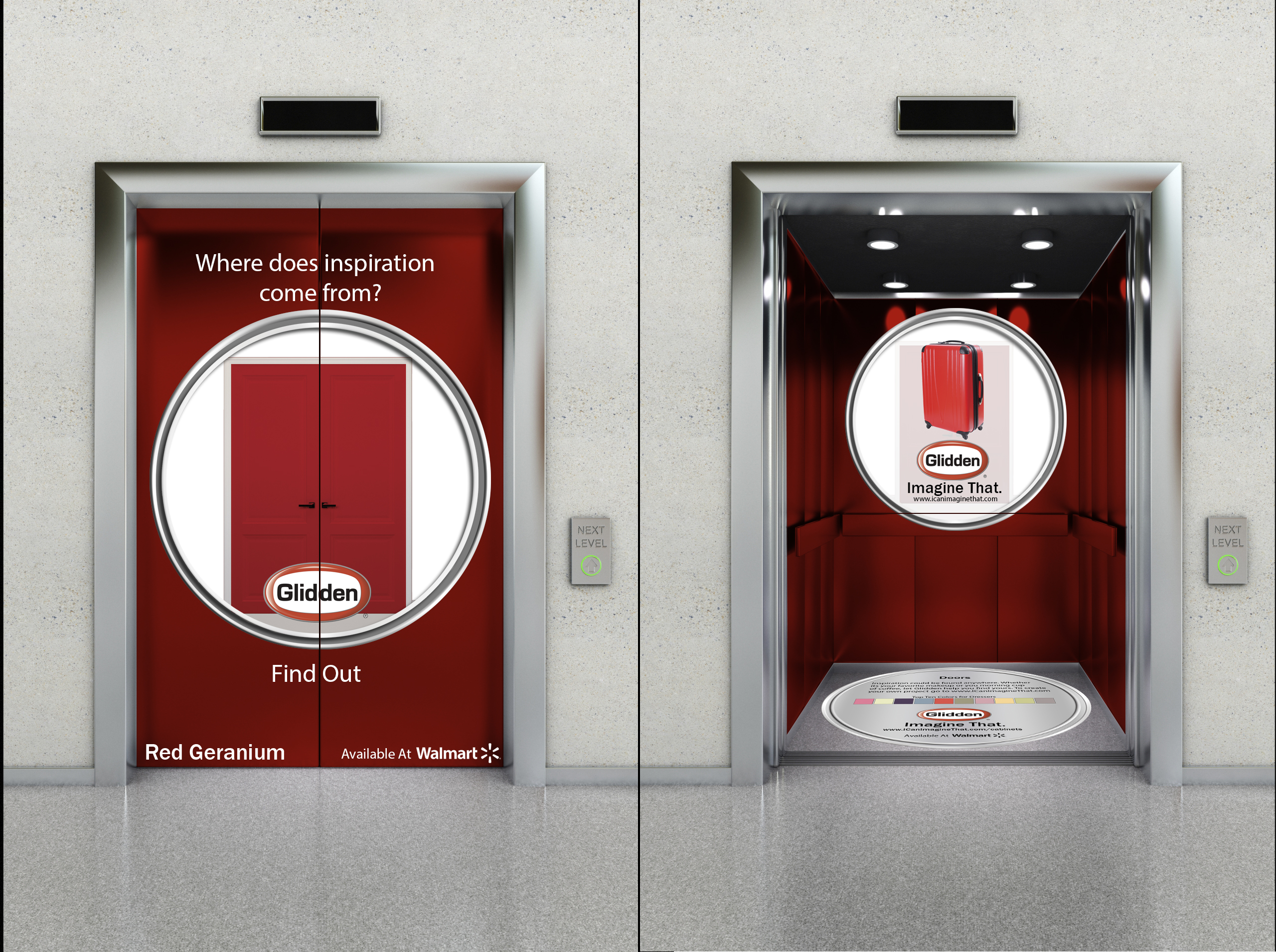 Glidden Elevator Ad